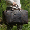 The Voyager: Rugged, Full-Grain Leather Duffel