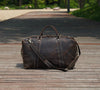 The Voyager: Rugged, Full-Grain Leather Duffel
